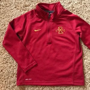 Iowa State 1/4 zip pullover, Nike Dry-Fit.